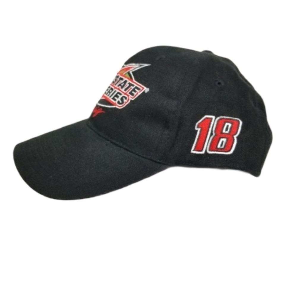 Vintage Interstate Batteries Nascar Racing 18 curved bill cap hat